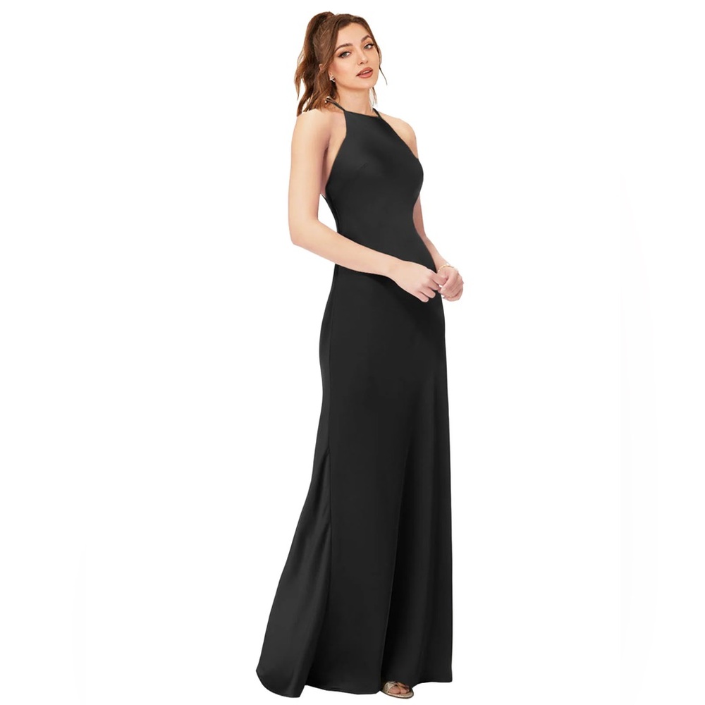 Lulu’s High Neck Gown Black